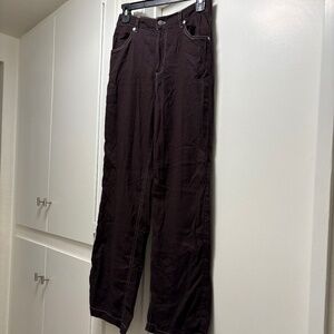 RVCA lightweight chocolate brown pants - size 25